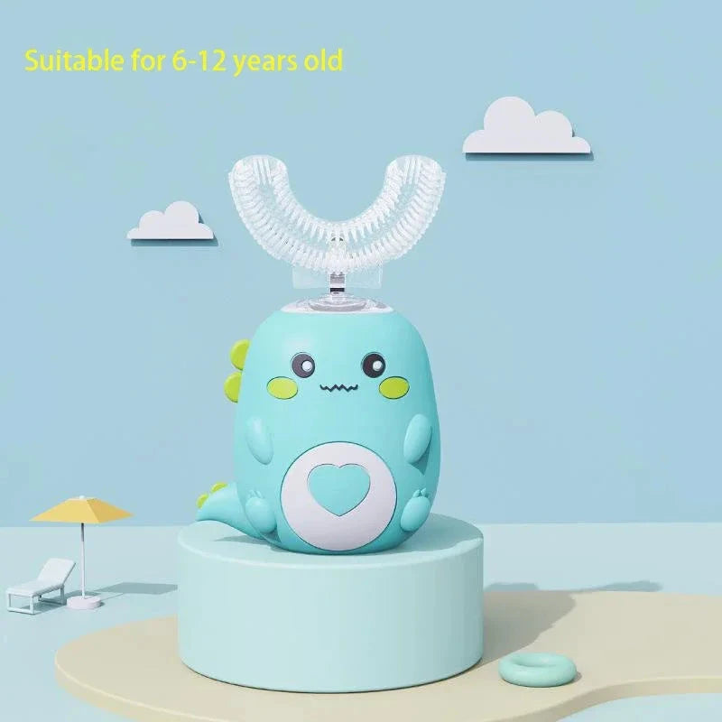 Electric U-shaped Toothbrush Children Sonic Toothbrush 360 Degrees Smart Dental Tooth Brush Teeth Whitening for Waterproof Kids Good Vibrations