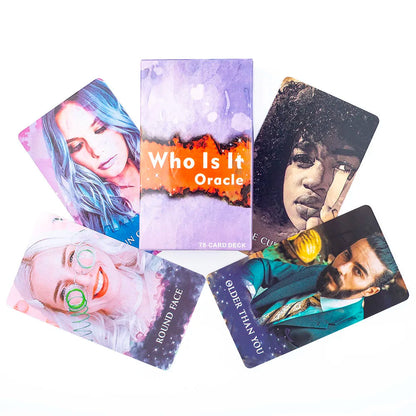 Who Is It Oracle Cards 78 Cards About 10X6cm NO Guide For Family Party High Quality Fortune Telling Divination Tarot Cards Deck Good Vibrations