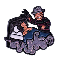 Halloween Horror Movie Enamelled Brooches Scare Pins Clothes Backpack Lapel Badges Fashion Jewelry Accessories Holiday Gifts Good Vibrations