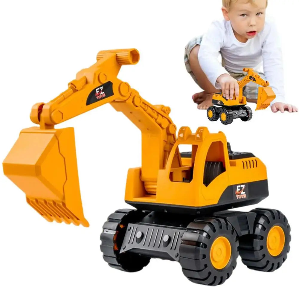 Excavator Toy Inertia Driving Excavator For Kids Construction Fleet Toddler Early Education Construction Vehicles Toys Good Vibrations