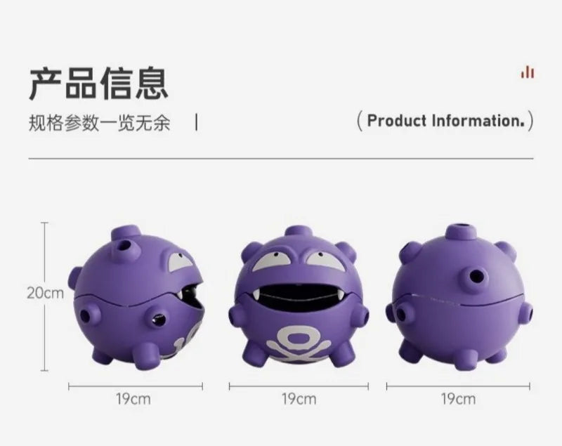 Cartoon Pokemon Weezing Mosquito Coil Tray Anime Indoor Incense Holders Bedroom Figures Desktop Car Decoration Storage Toys Gift Good Vibrations Adult Super Store