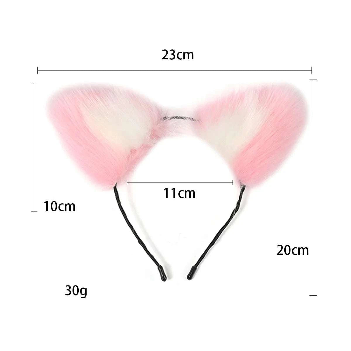 VaHppy SM BDSM Sex Toy Sets role-playing Fox 5pcs/lot Plush Anal Plug Tail Bell Collar Mouth Plugs White/Black/Pink Couple games GOOD Vibrations