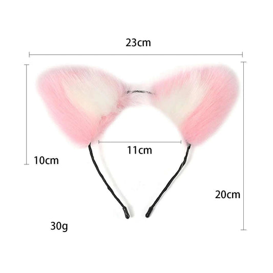 VaHppy SM BDSM Sex Toy Sets role-playing Fox 5pcs/lot Plush Anal Plug Tail Bell Collar Mouth Plugs White/Black/Pink Couple games GOOD Vibrations