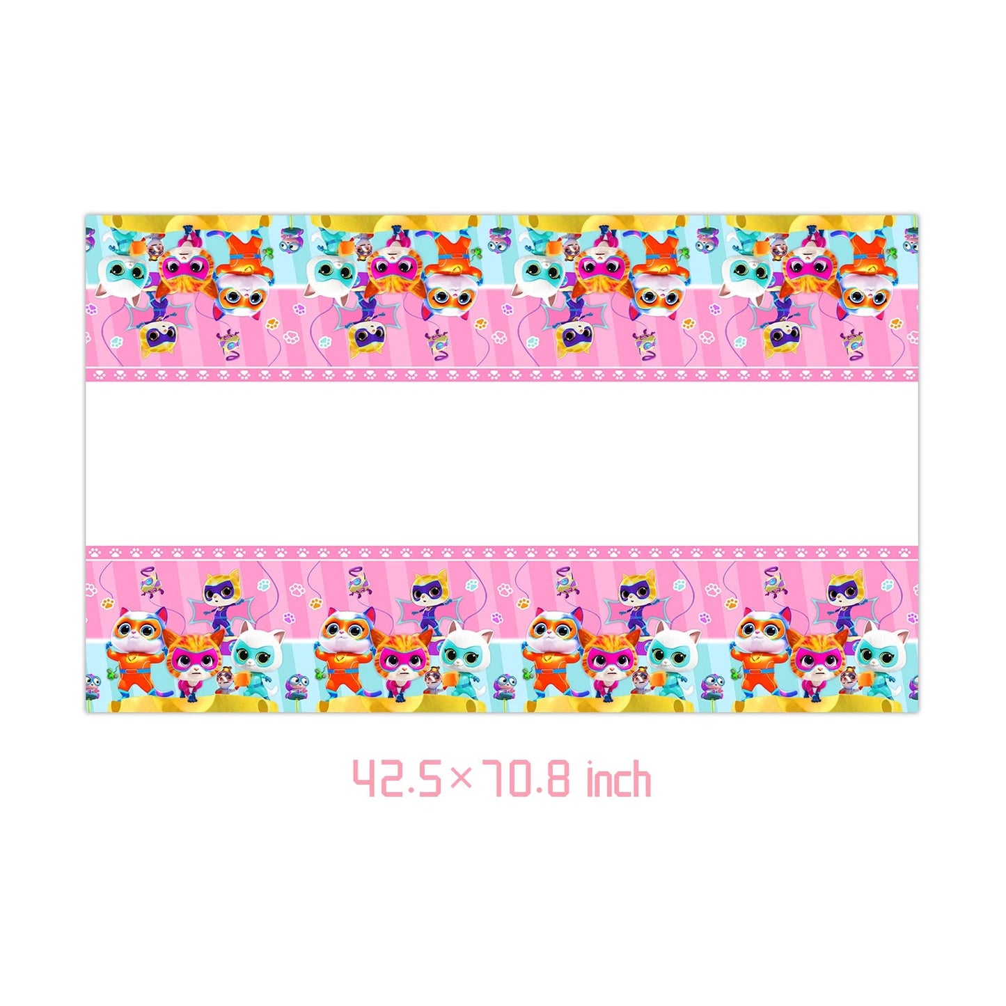 Cartoon Superkitties Birthday Party Decorations Balloons Disposable Tableware Set Paper Plates Banner for Baby Shower Kids Gifts Good Vibrations