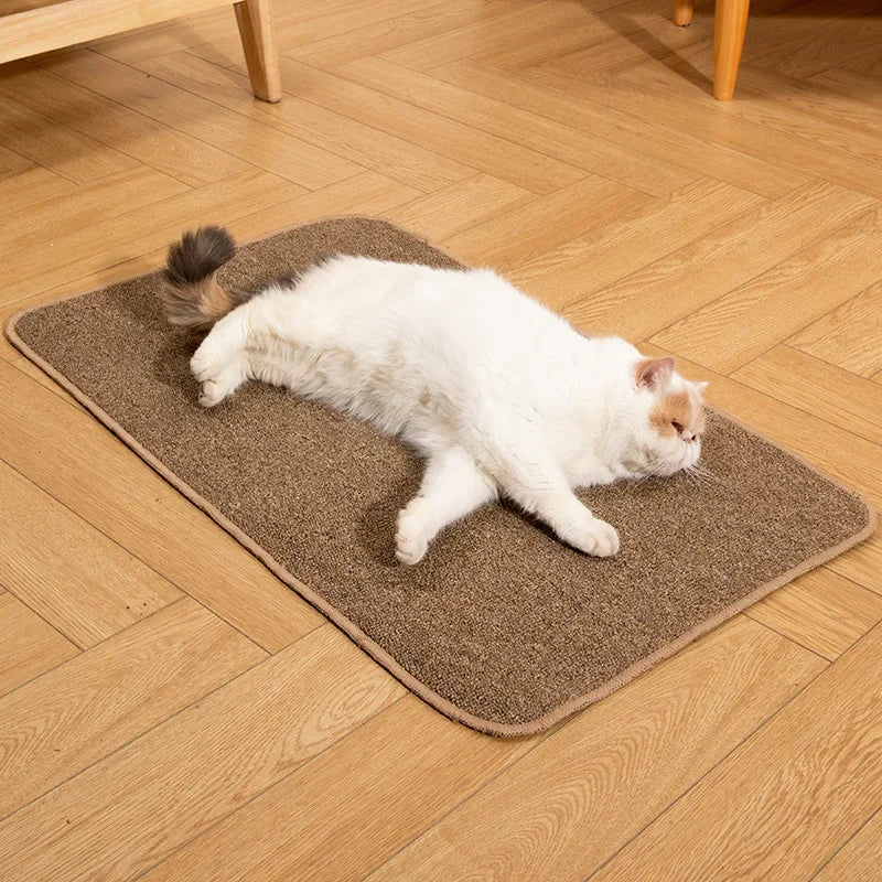 Pet mat, cat scratch mat imitation sisal carpet anti-cat claw large mat autumn and winter wear resistant to crumbs toy supplies - Good Vibrations