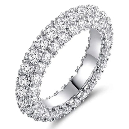 Romantic Lovers Lab Diamond Ring 925 Sterling Silver Party Wedding Band Rings for Women Men Promise Engagement Jewelry Gift Good Vibrations
