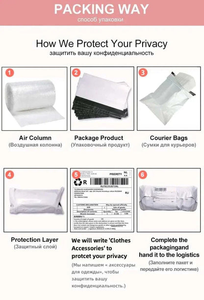 Privacy packaging for erotic accessories and BDSM bondage products.