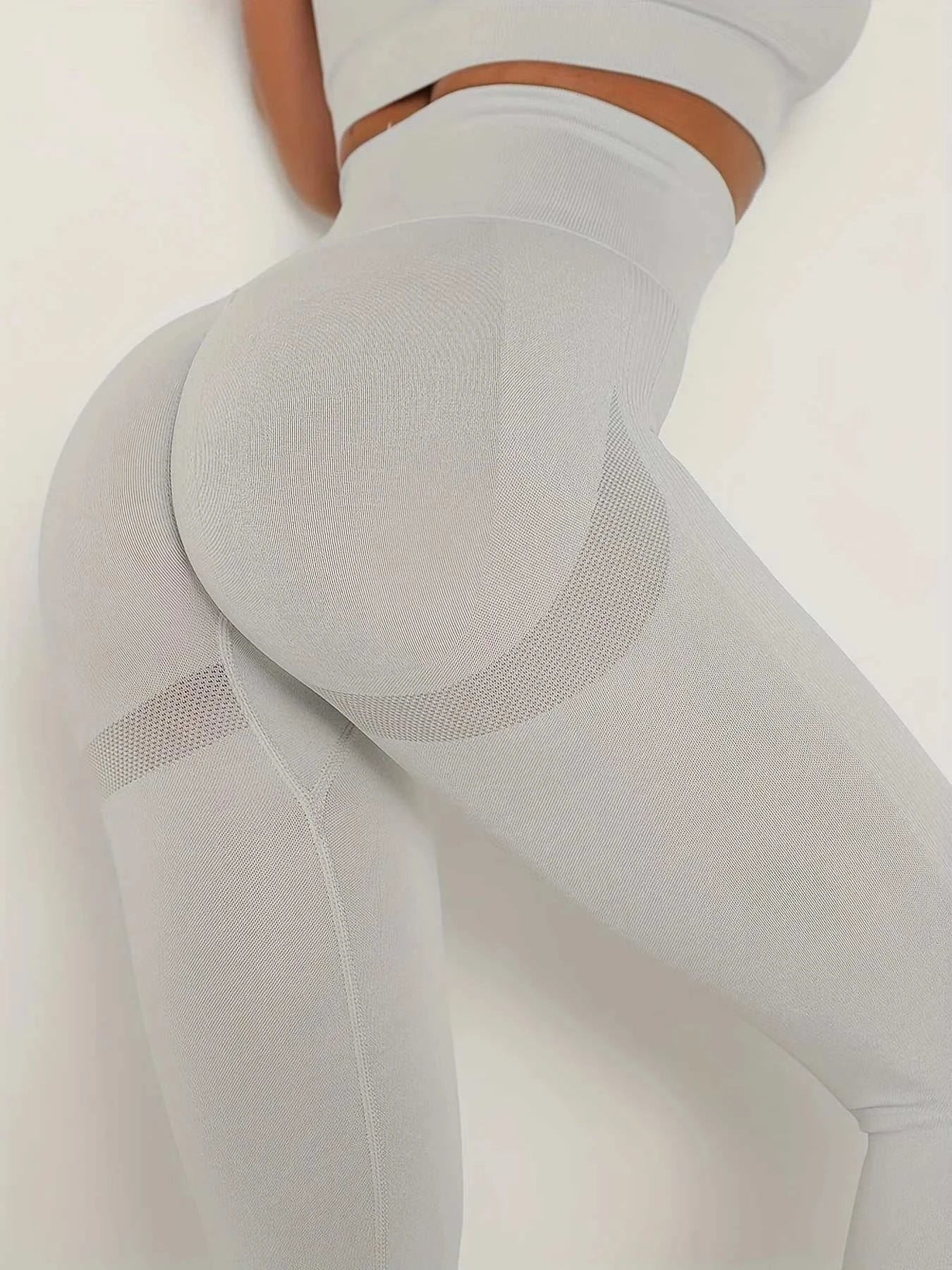 Seamless Butt Lifting Workout Leggings for Women High Waist Yoga Pants Compression Contour Tights Good Vibrations