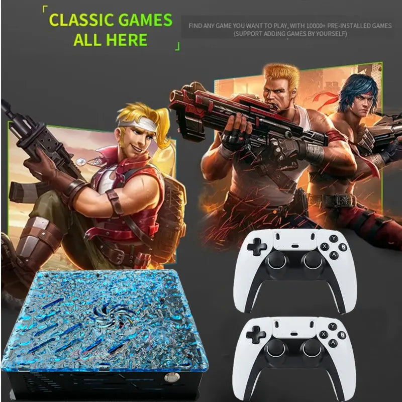 2025 New Retro Video Game Console X10 with 70000 Games 60 Emulators For PS2/N64/GAMECUBE/XBOX with Gamepad Kid Gift Game Box Good Vibrations
