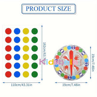 Twister Game Indoor Outdoor Toys Play Mat Funny Family Company Holiday Party Parent-Child Sports Interactive Group Toy Good Vibrations