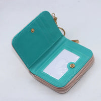 Cute Dolls Walle PU cute cartoon student zipper handbag multi-card folding daily pocket walle Good Vibrations