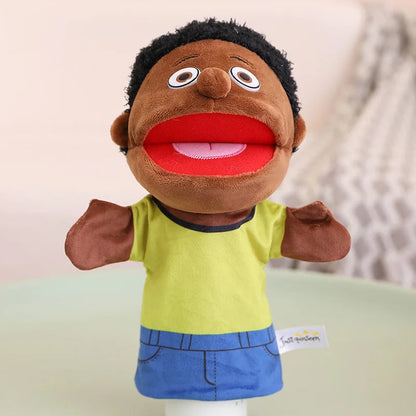 28-33cm Kids Plush Finger & Hand Puppet Popular Activity Boy Girl Role Play Bedtime Story Props Family Role Playing Toys Doll Good Vibrations