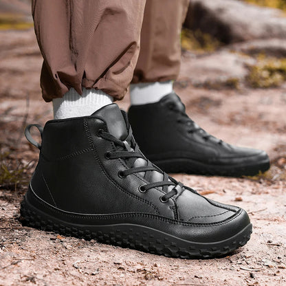 boots men walking boots Wide-Toe-Box Barefoot Shoes for Men hiking boots men Comfortable botas casual shoes men mountain boots Good Vibrations
