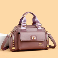Luxury Designer Purse and Handbag Fashion High Quality Women's Shoulder Bag Large Capacity Soft Leather Locomotive Crossbody Bag Good Vibrations