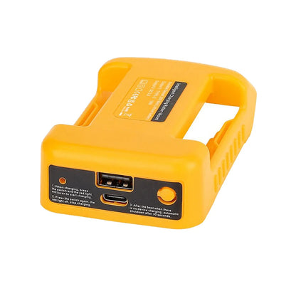 USB Power Bank r Adapter for Makita/Dewalt/Milwaukee 18V Li-ion Battery Rack Holder USB Type-C Output Fast Charging Interface Good Vibrations