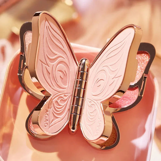 Butterfly Eye Shadow Six Color Eyeshadow Palette Easy to Color Glitter Matte Makeup Make-up For Women Korean Cosmetics Makeup Good Vibrations