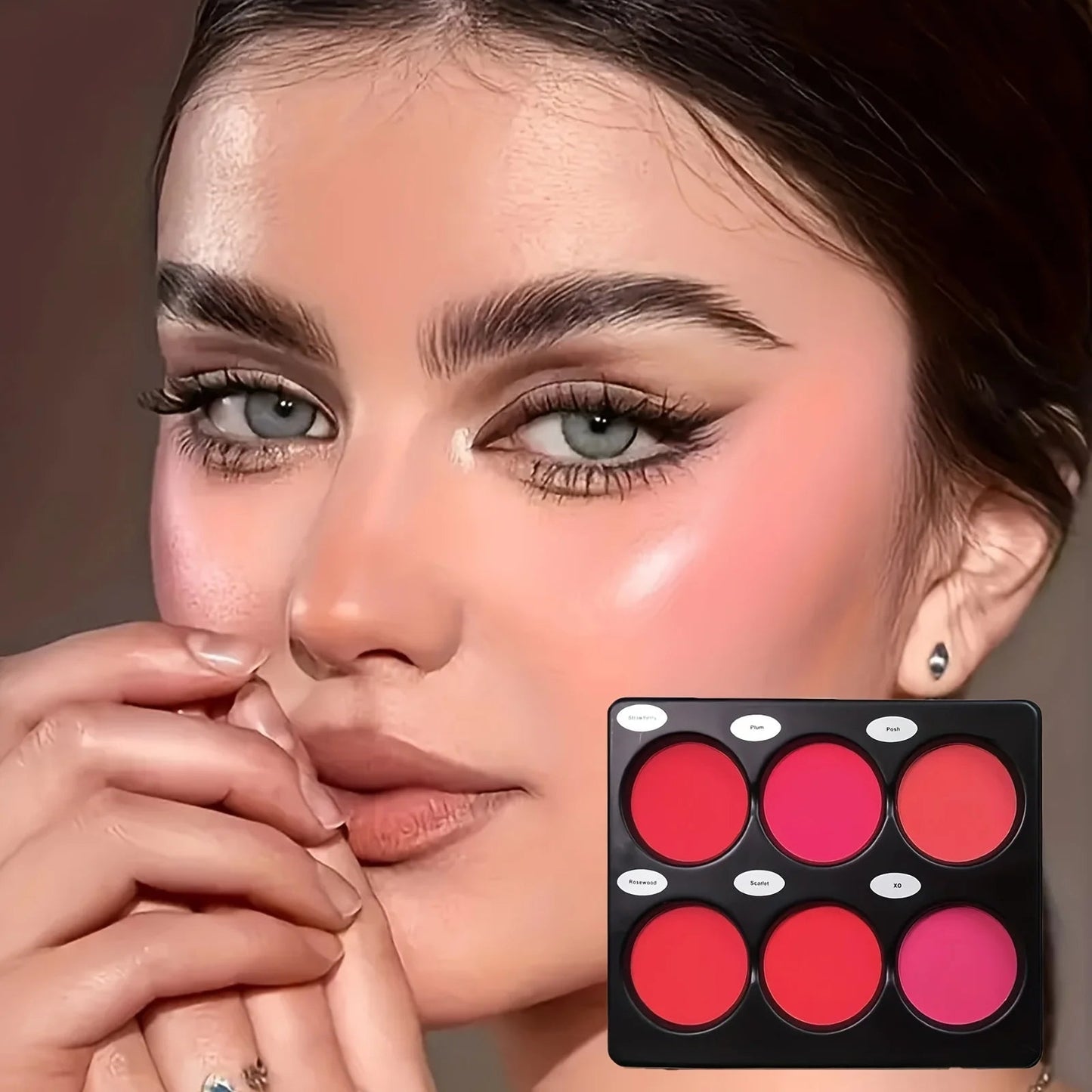 6-color blush palette, natural-toned eye shadow palette, and matte blush palette. Light and breathable, suitable for cheek and e Good Vibrations