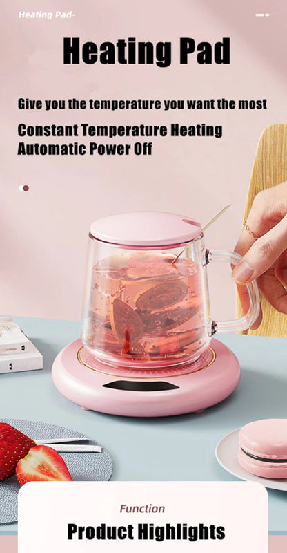 1PC Thermostatic Heating Coaster USB Home Heating Coaster 3-speed Adjustment Heating 55 Degrees Constant Temperature Good Vibrations Adult Super Store
