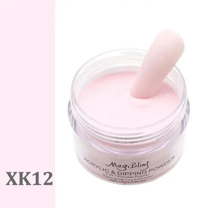 15g Acrylic Powder Light Color Carving Nail Polymer Tip Extension Crystal Powders Manicure Professional Nails Art Accessories Good Vibrations