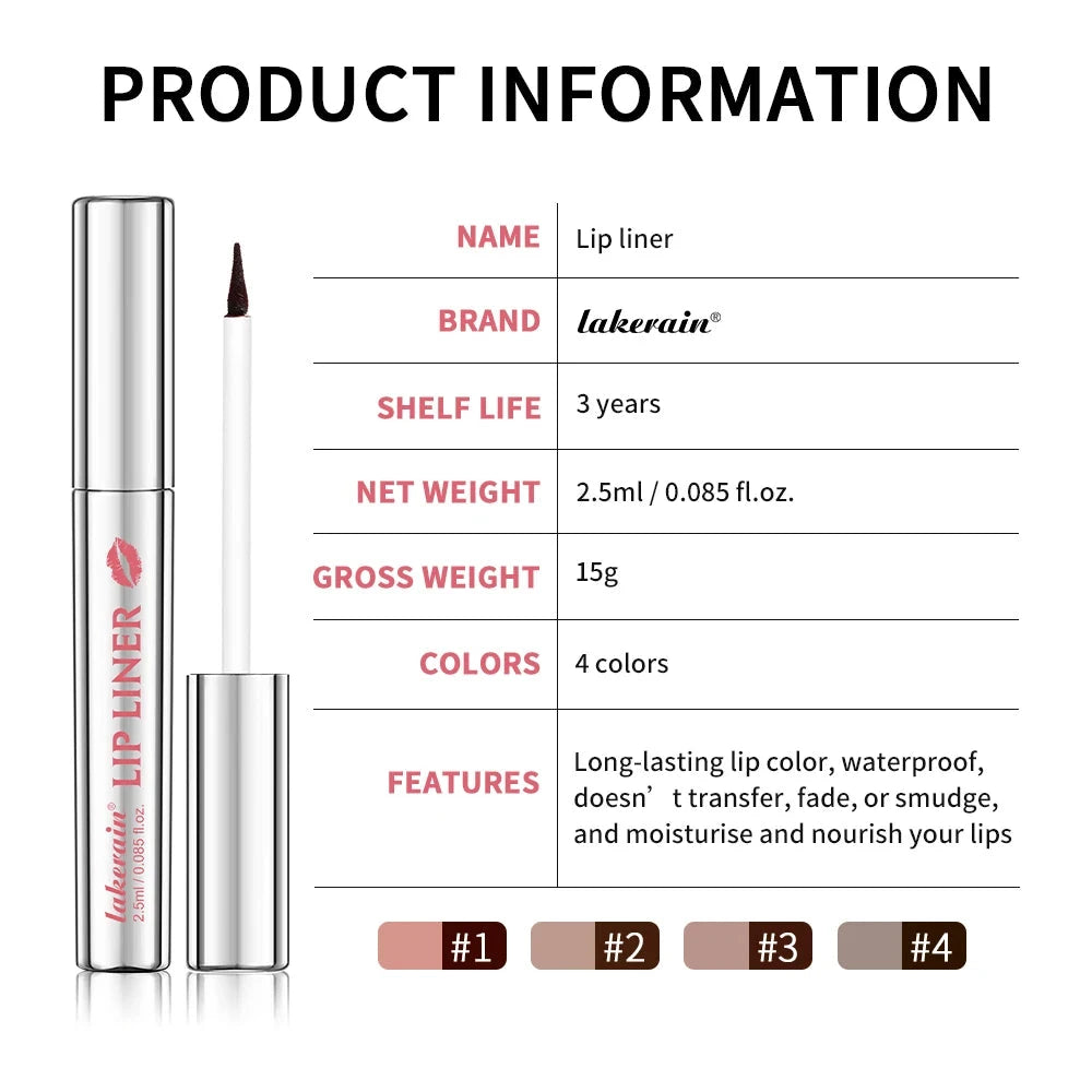 Lakerain Pointed Tear-off Lip Liner Outlines Exquisite Lip Makeup Long-lasting Peel-off Matte Easy-to-color Lip Liner Good Vibrations
