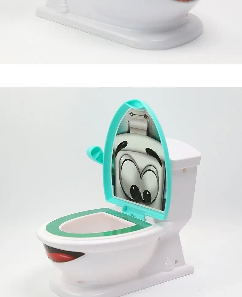 1 Set Poop Shooter Toy Funny Toilet Toy Family Party Relaxation Parent Child Interactive Game Tabletop PK Creative Catapult Game Good Vibrations