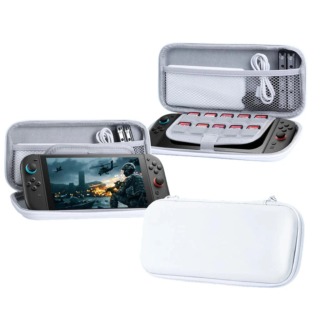 For NS For Switch 2 Game Console Storage Case Portable Carrying Bag Hard Shell NS 2 Console Travel Case with 10 Game Card Slots Good Vibrations