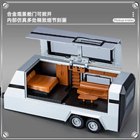 1:32 Toy Trucks for Boys Cybertruck Model Silver Pickup Truck Diecast Metal Toy Cars with Sound and Light for Kids Good Vibrations