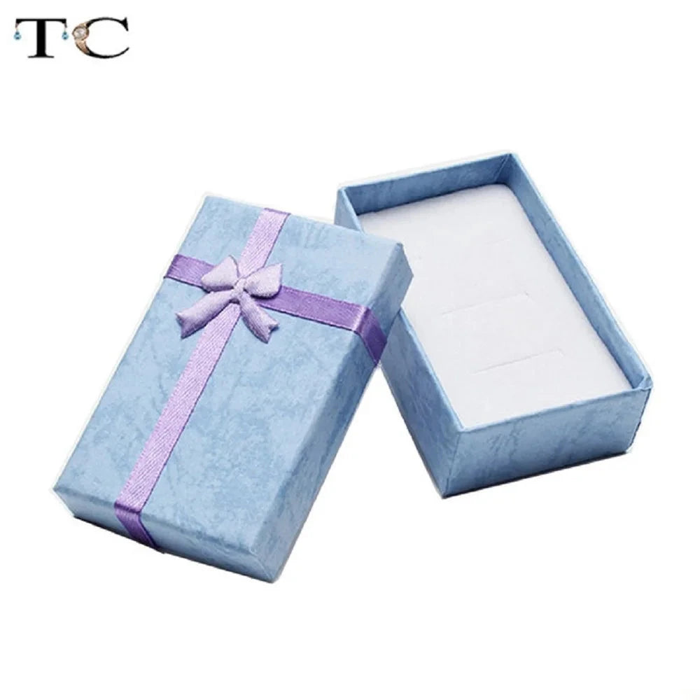 Jewelry Organizer Storage Gift Box Necklace Earrings Ring Box Paper Jewellry Packaging Container Good Vibrations