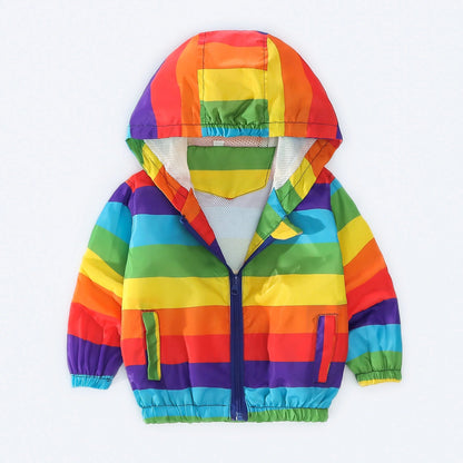 Spring and Autumn New Cartoon Animal Hooded Baby Coat Boys and Girls Long Sleeve Jacket Fashion Children's Clothing Good Vibrations