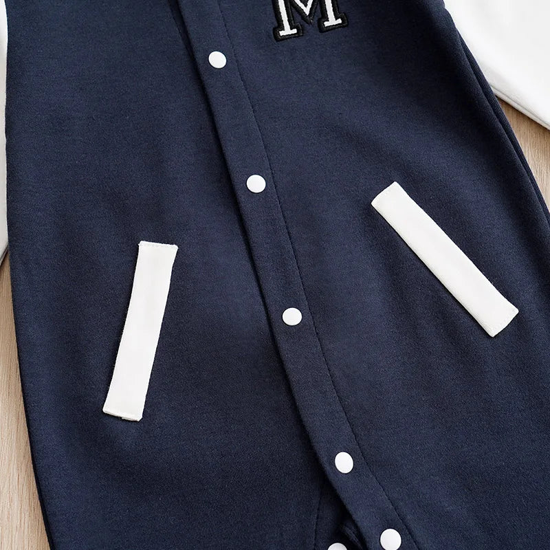 Newborn Baby Baseball Clothes 0 3 6 9 12 Months Boston Cotton Long Sleeve Footies Toddler Boy Clothes Kids Jumpsuit Pyjama Bebe Good Vibrations