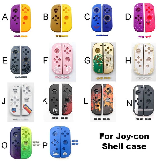 Cartoon pattern Front Back with Middle Frame Shell Housing Case Plastic Cover For Nintend Switch NS NXJoy-Con JoyCon Controller Good Vibrations