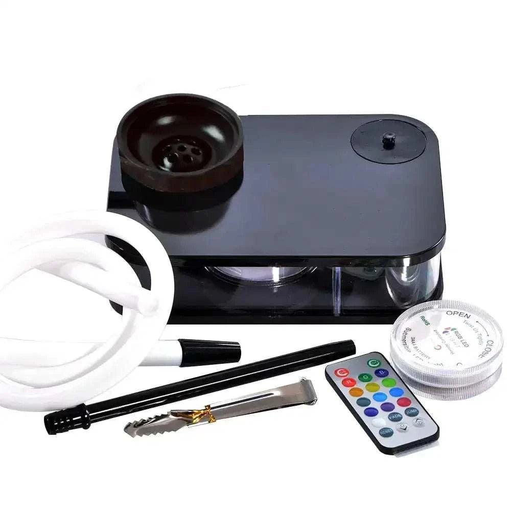 Acrylic Hookah Set with LED Silicone Shisha Bowl