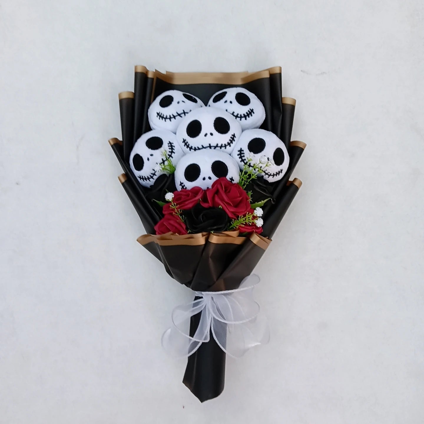 Movie The Nightmare Before Christmas Jack Skellington Creativity Bouquet Funny Skull Birthday Valentine'S Halloween Gifts Good Vibrations
