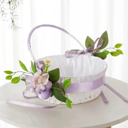 Natural Easter Theme Basket with Decorative Egg Flower For Couples And for Outdoor Activity Spring Event Good Vibrations