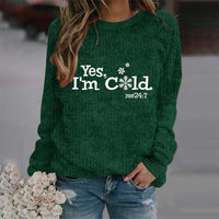 Women's Y2k Letter Print Knitwear Large Size Loose Soft Pullover Sweater Comfy Casual Crewneck Long Sleeve Sweater Jersey New Good Vibrations