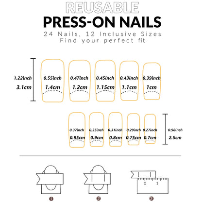 24pcs Press on Nails Short Almond Bowknot Black Press on Nails White Pearl Sweet French Tip Press on Nails Cute Nail Artificial Good Vibrations