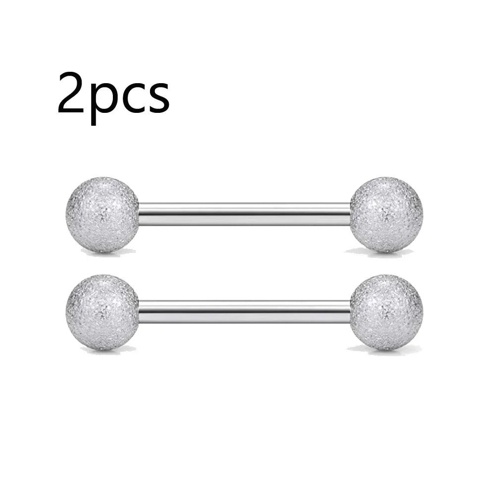 14G Tongue Rings Nipple Rings Surgical Steel Barbell Nipplering Body Piercing Jewelry for Women Men 12MM 14MM 16MM 18MM Bar Leng Good Vibrations