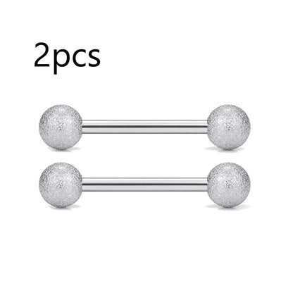 14G Tongue Rings Nipple Rings Surgical Steel Barbell Nipplering Body Piercing Jewelry for Women Men 12MM 14MM 16MM 18MM Bar Leng Good Vibrations