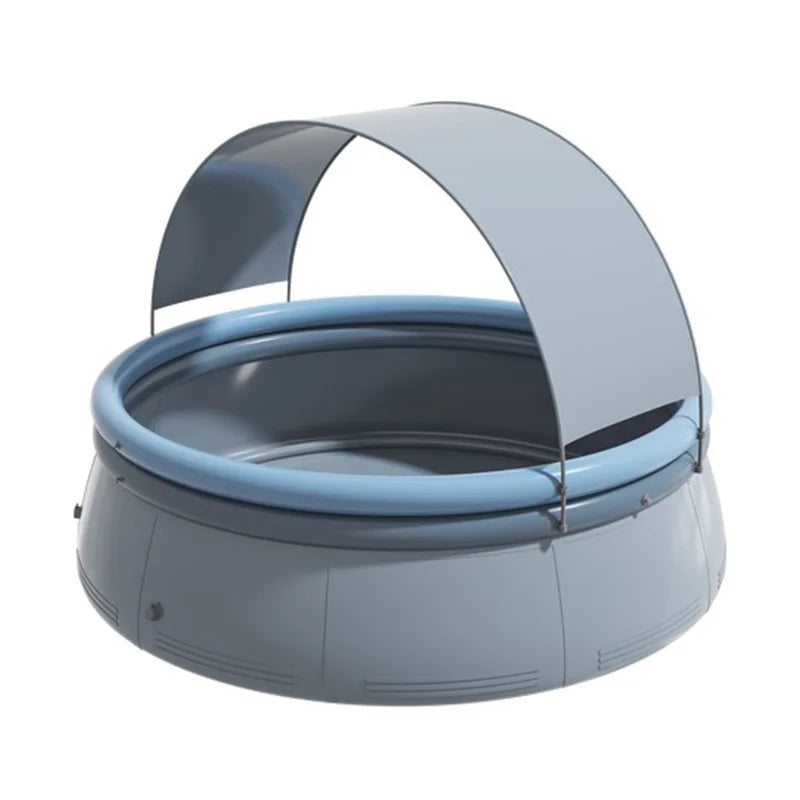 Outdoor Inflatable Swimming Pool Durable 3-layer Reinforced PVC 1200 Gallon Capacity, Can Accommodate Up To 3 People Good Vibrations