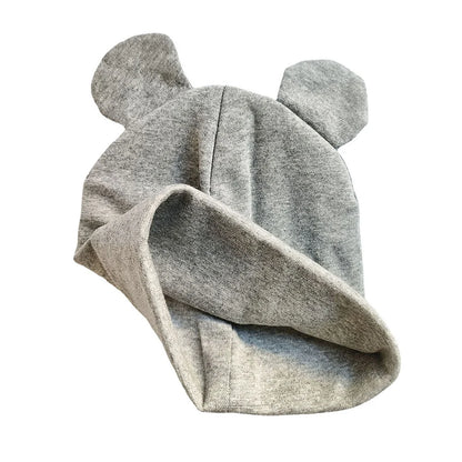 Cotton Baby Hat for Girls Beanies Cap Spring Autumn Solid Color Cute Ear Boys Hat Cap for Kids Infant Toddler Hat Baby Stuff Good Vibrations