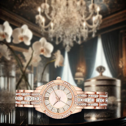 New women's watches are fashionable, trendy, simple, niche, high-end, light luxury, high beauty women's quartz watches Good Vibrations
