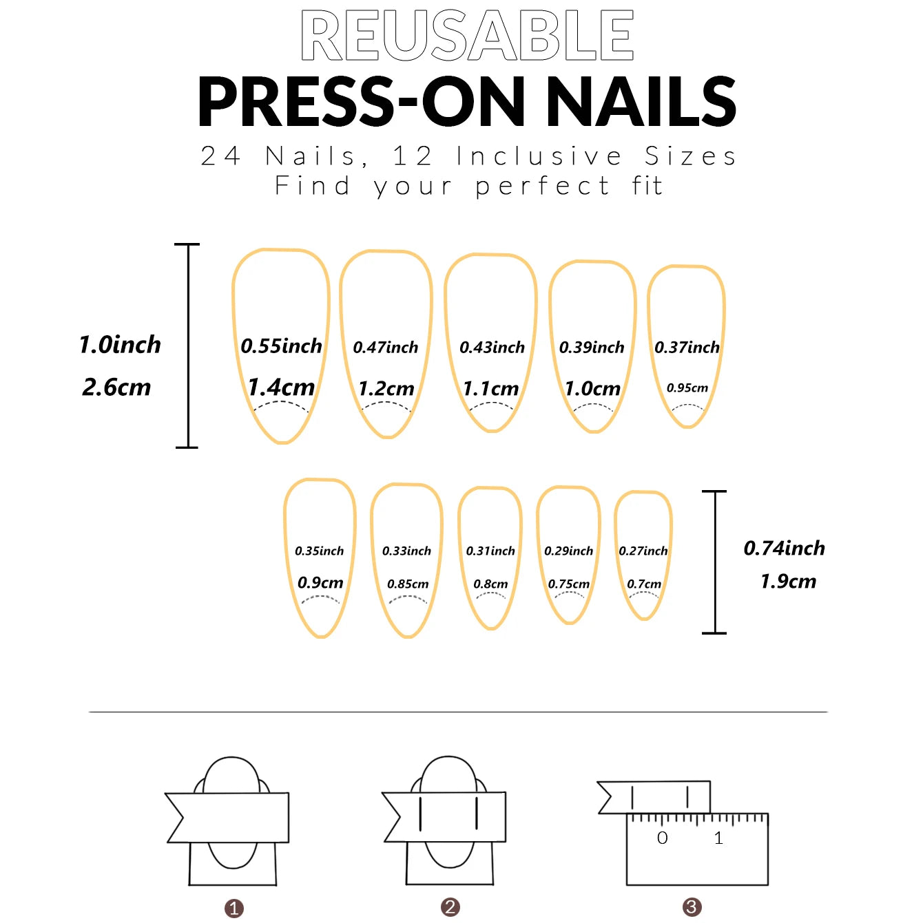 24pcs Press on Nails Short Almond Bowknot Black Press on Nails White Pearl Sweet French Tip Press on Nails Cute Nail Artificial Good Vibrations