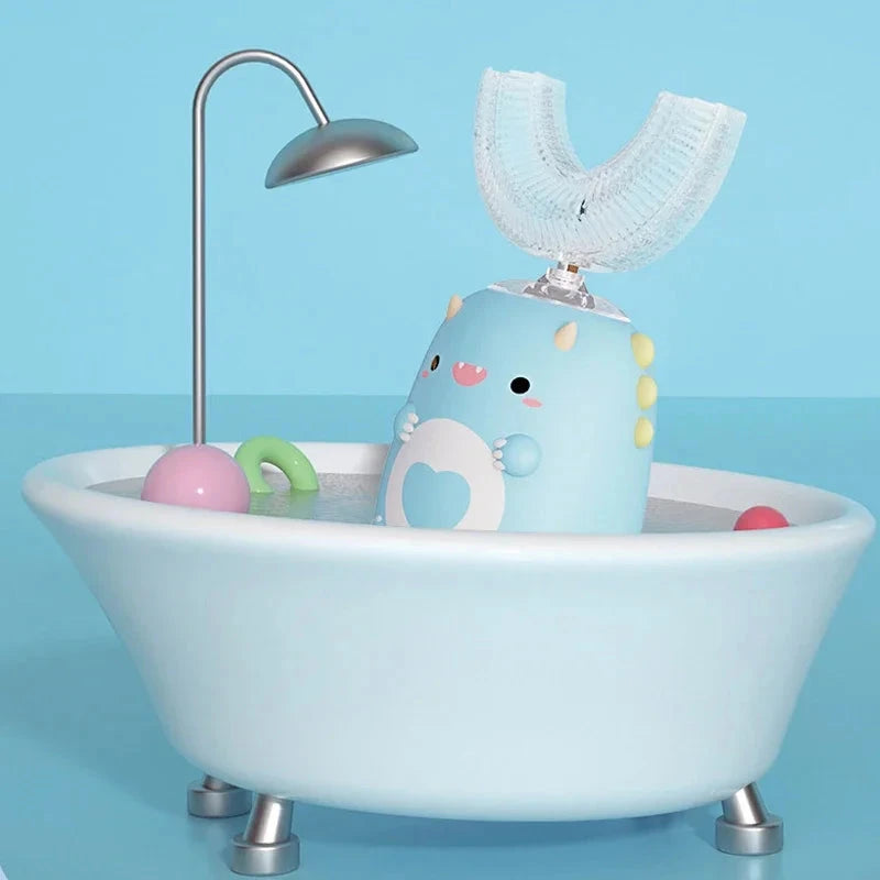 Electric U-shaped Toothbrush Children Sonic Toothbrush 360 Degrees Smart Dental Tooth Brush Teeth Whitening for Waterproof Kids Good Vibrations