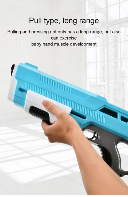 Outdoor Water Gun Toys Electric High Pressure Large Capacity Water Gun Summer Beach Swimming Pool Game Interactive Kids Toys Good Vibrations