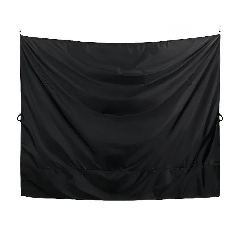 Camper Door Curtain with Hook Blackout Insulation Durable Fabric for Trucks Outdoor Shower RV Accessories Good Vibrations