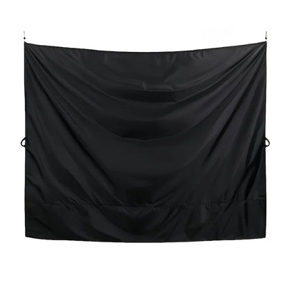 Camper Door Curtain with Hook Blackout Insulation Durable Fabric for Trucks Outdoor Shower RV Accessories Good Vibrations