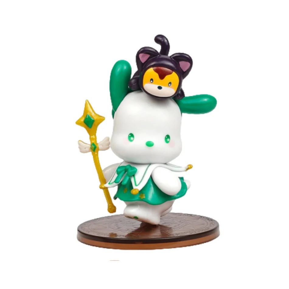 New Sanrio Character Starry Night Party Magician Series Blind Box Toys Hello kitty Melody Kuromi Action Figure Collectible Model Good Vibrations