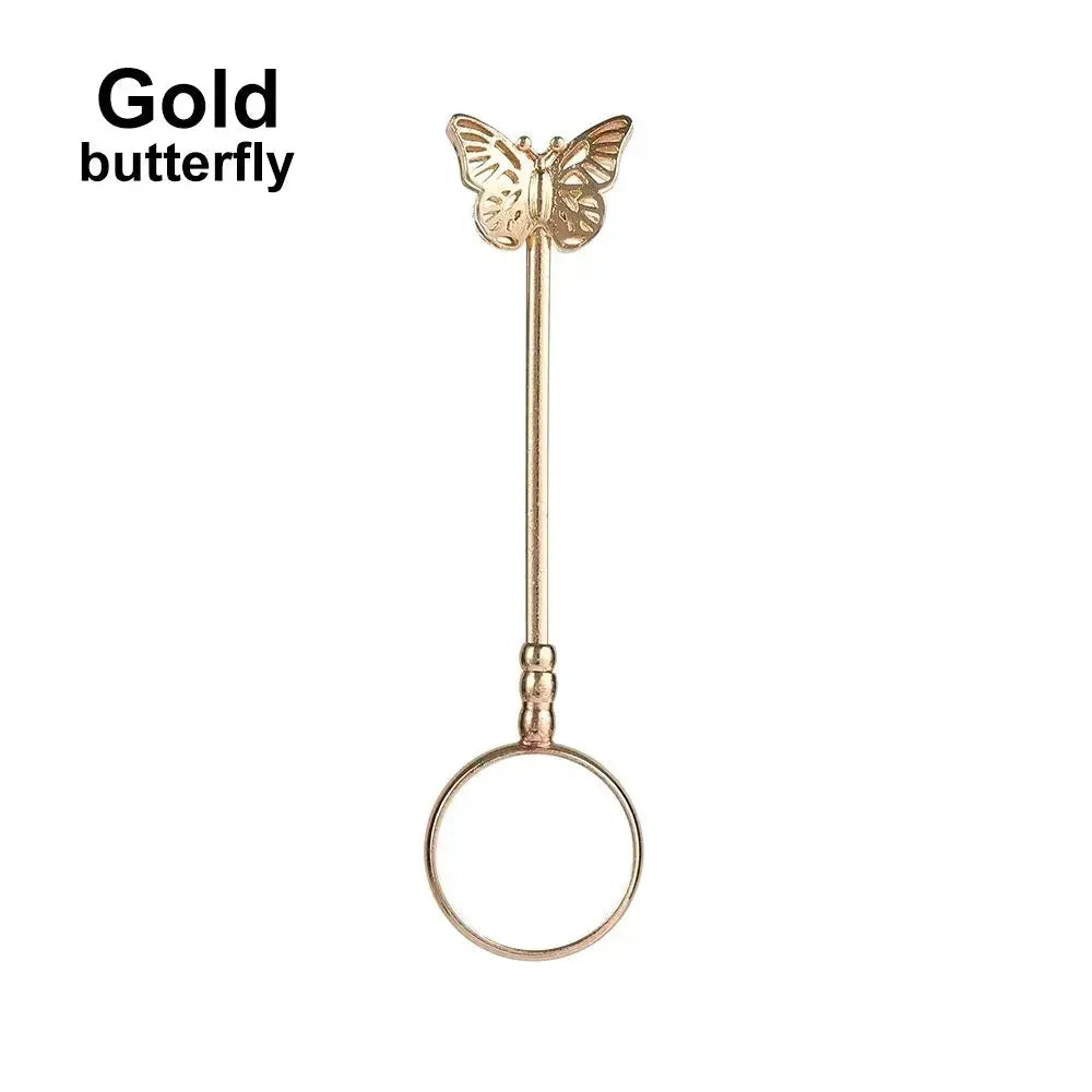 1Pcs Cigarette Hand Holder Smoking Accessories Finger Ring For Women Men Adjustable Slim Cigarettes Clip Smoking Holder Cuprum Good Vibrations Adult Super Store