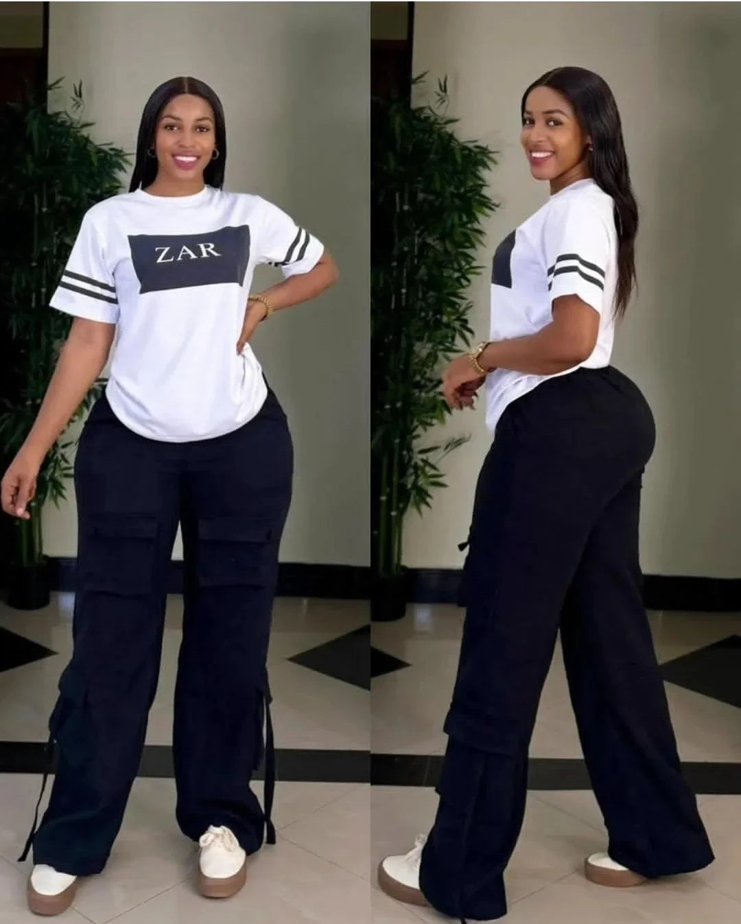 Casual Printed Multi-Pocket Workwear Set Free Shipping Women's Skirt Suiting Ensemble from Mainland China AE Stock Brand Good Vibrations