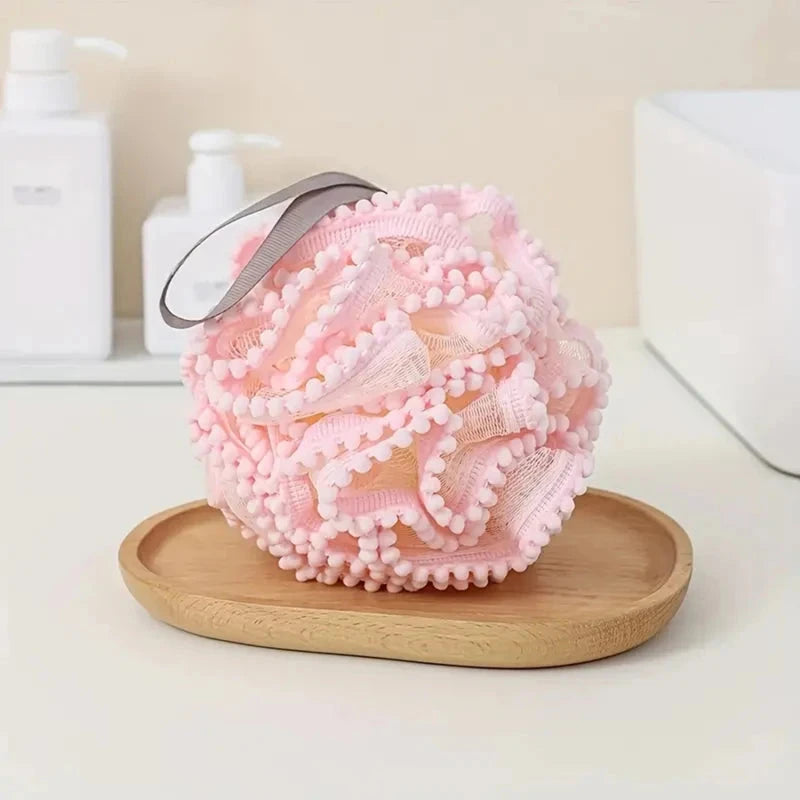 Bathing Flower Foaming Sponge Bubble Wisp for Body Soft Shower Flower Mesh Ball Skin Cleaner Cleaning Tools Bathroom Accessories Good Vibrations